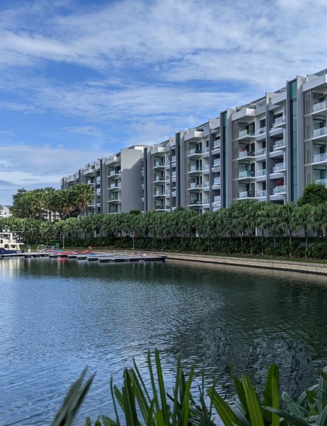 The Residences across the water
