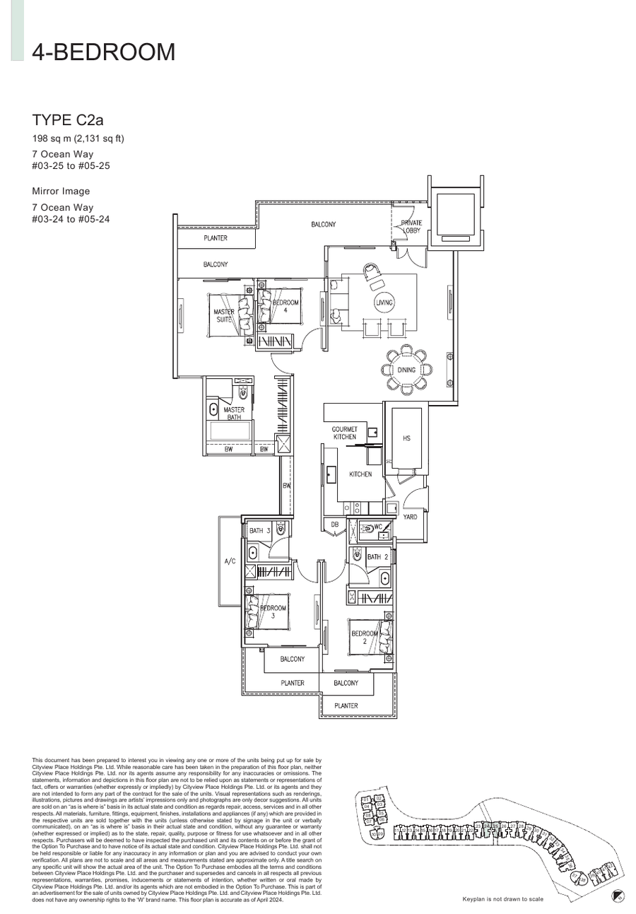4-Bedroom · Type C2A · 2,131 sqft